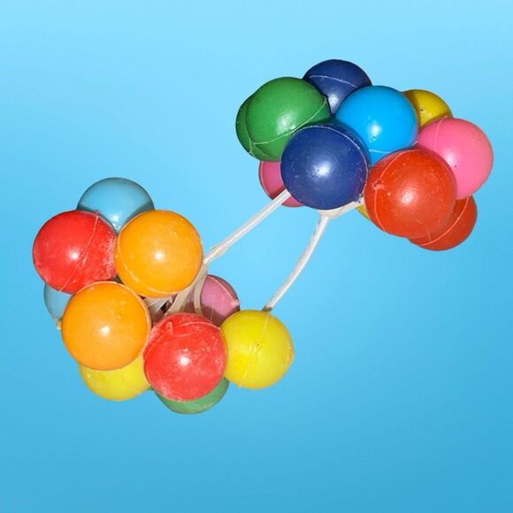 Vintage 1970s Wilton Clown Heads & Balloons Cake Toppers Cupcake Picks B17 - Picture 4 of 7